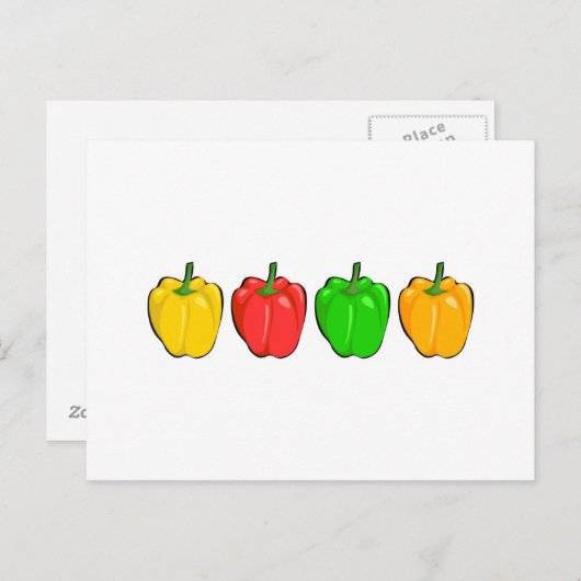 Carte Postale Bell Peppers (Devant / Derrière)