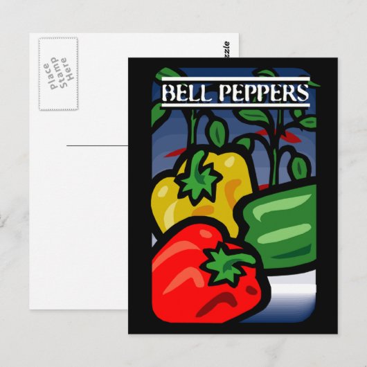 Carte Postale Bell Peppers (Devant / Derrière)