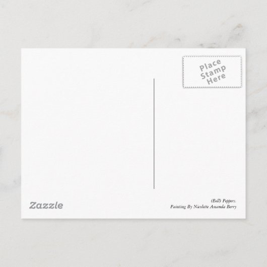 Carte Postale Bell Peppers (Dos)