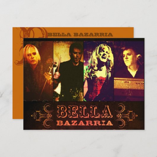 Carte Postale BELLA -Band Postcard... (Devant / Derrière)