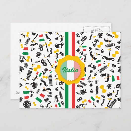 Carte Postale Bella Italie (Devant / Derrière)