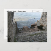 Carte Postale Bellagio, Italie ~ Escaliers bas (Devant / Derrière)