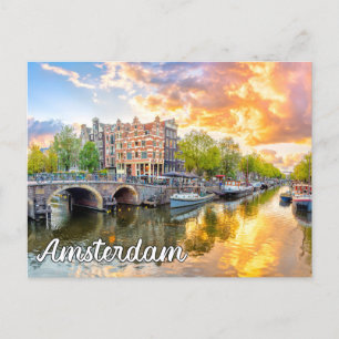 Carte Postale Belle Amsterdam, Pays-Bas