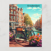 Carte Postale Belle Amsterdam Pays-Bas Canal City (Devant)