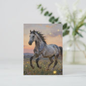 Carte Postale Belle Année du Cheval (Debout devant)