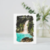 Carte Postale Belle Aquarelle Costa Rica Nature (Debout devant)