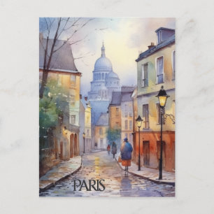 CARTE POSTALE Belle Aquarelle de Paris Voyage