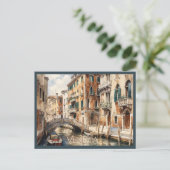 CARTE POSTALE Belle Aquarelle de Venise Voyage (Debout devant)
