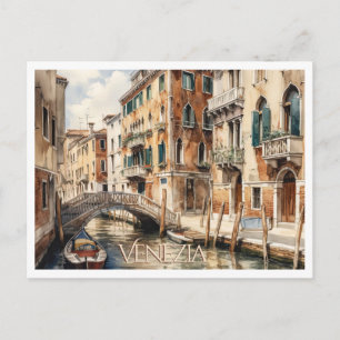 CARTE POSTALE Belle aquarelle de Venise Voyage