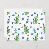 Carte Postale Belle aquarelle motif (Devant / Derrière)