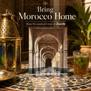 Carte Postale Belle architecture de la médina de Fès au Maroc