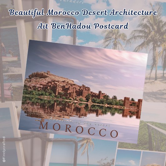 Carte Postale Belle Architecture du désert marocain Ait Ben Hadd