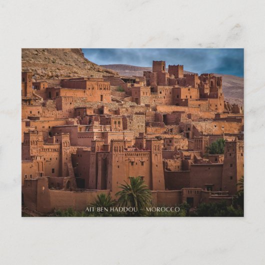 Carte Postale Belle architecture du désert marocain Kasbah (Devant)