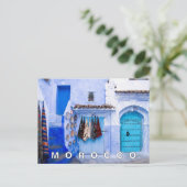 Carte Postale Belle Architecture Marocaine Bleue Chefchaouen (Debout devant)