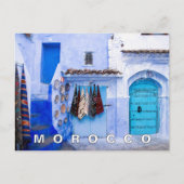 Carte Postale Belle Architecture Marocaine Bleue Chefchaouen (Devant)