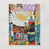 Carte Postale Belle Architecture Marocaine Bleue Chefchaouen (Devant)