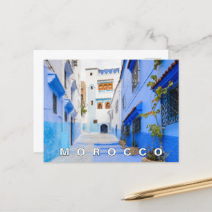 Carte Postale Belle Architecture Marocaine Bleue Chefchaouen