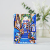 Carte Postale Belle Architecture Marocaine Bleue Chefchaouen (Debout devant)