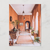 Carte Postale Belle architecture marocaine de Marrakech Rouge (Devant)
