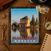 Carte Postale Belle architecture marocaine Marrakech Menara