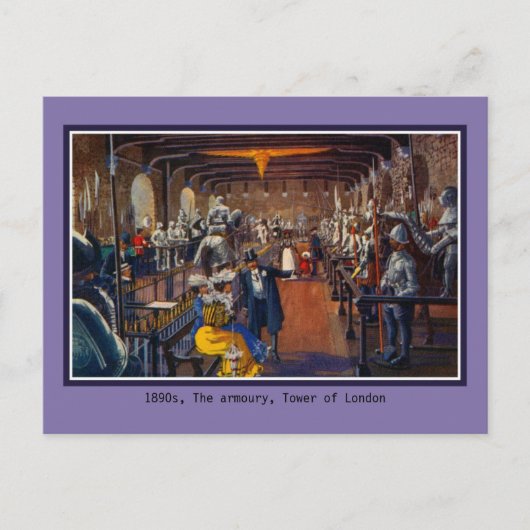 Carte Postale Belle armure intérieure d'époque La Tour de Londre (Devant)