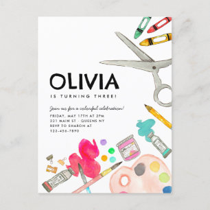 Carte Postale Belle Art Artiste Peinture Dessin Partie Peinture