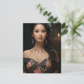 Carte Postale Belle Asiatique (Debout devant)