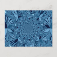 Belle Belle Iridescente Blue Kaleidoscope Art