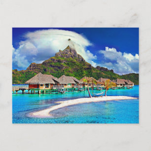 Carte Postale Belle Bora Bora, Polynésie Française