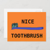 Carte Postale Belle brosse à dents (Devant / Derrière)