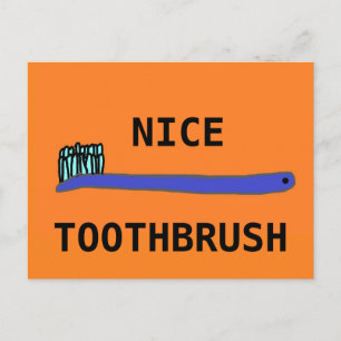Carte Postale Belle brosse à dents
