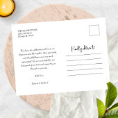 Carte Postale Belle Calligraphie Mariage Merci Photo