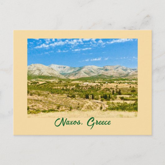 Carte Postale Belle Campagne De Naxos, Grèce (Devant)