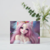 Carte Postale Belle Cartoon Chat bébé (Debout devant)