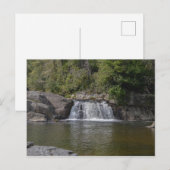 Carte Postale Belle Cascade Dans Les Montagnes Appalaches (Devant / Derrière)