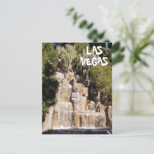 Carte Postale Belle Cascade de casino sur le Strip de Las Vegas (Debout devant)