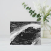 Carte Postale Belle cascade noire et blanche Paysage photo (Debout devant)