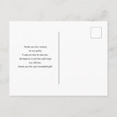 Carte Postale Belle Cascade par une forêt verte luxuriante Merci (Dos)