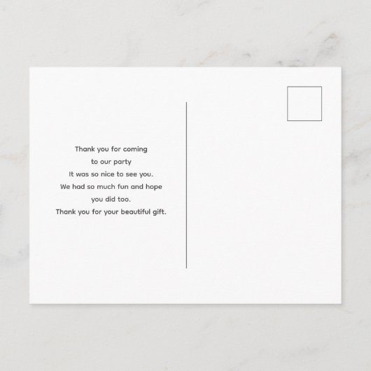 Carte Postale Belle Cascade par une forêt verte luxuriante Merci (Dos)