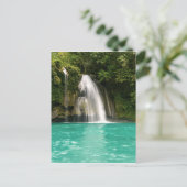 Carte Postale Belle Cascade tropicale colorée Nature (Debout devant)