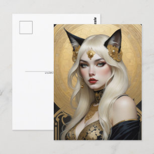 Carte Postale Belle catgirl, Post-croisement