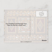 Carte Postale Belle Célèbre incrustation de nacre, Damas (Dos)