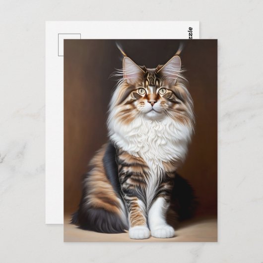 Carte Postale belle chatte (Devant / Derrière)