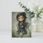 Carte Postale Belle Chibi Kawaii Style Girl Art (Debout devant)