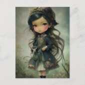 Carte Postale Belle Chibi Kawaii Style Girl Art (Devant)