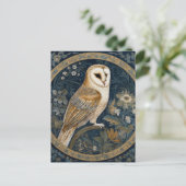 Carte Postale Belle Chouette Vintage (Debout devant)