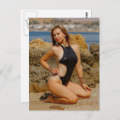 Carte Postale Belle combinaison de bain (Devant / Derrière)