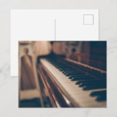 Carte Postale Belle conception de piano (Devant / Derrière)