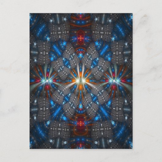Carte Postale Belle conception fractale (Devant)