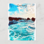 Carte Postale Belle Cornwall Angleterre Royaume-Uni Paysage côti (Devant)